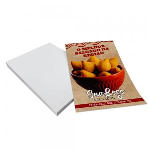 2500 UN, PANFLETOS 150G/SEM VERNIZ/100X150MM COUCHÊ 150G 100x150mm 4X0 CORES SEM VERNIZ CORTE RETO 
