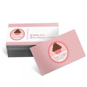 50 - UN CARTÕES DE VISITA RECICLATO 240G 9x5cm 4x0 Fosco ou Brilho Corte e Refile 