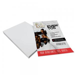 5000 UN, PANFLETOS 150G/SEM VERNIZ/150X200MM COUCHÊ 150g 150X200MM 4X0 CORES SEM VERNIZ CORTE RETO 