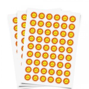 ADESIVO PAPEL A3 FOLHA Papel branco 32x45 4x0 BRILHO OU FOSCO Com Recorte 