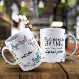 CANECA PORCELANA PORCELANA 325ML    